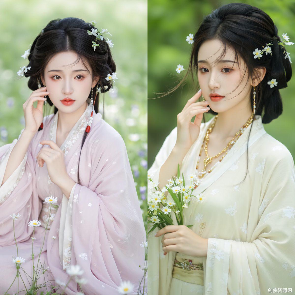 【AI绘画】醉美古风美女4K写真[58P+866MB]